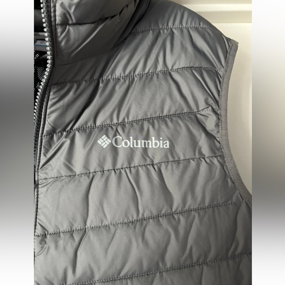 Columbia Slope Edge Insulated Vest Mens Medium Gray Puffer Omni-Heat New Tags - Picture 4 of 12